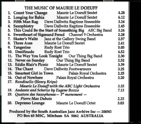 06_The Music of Maurie Le Doeuff_Back